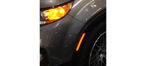 artx side bumper led reflector set kia sorento r 2009-12